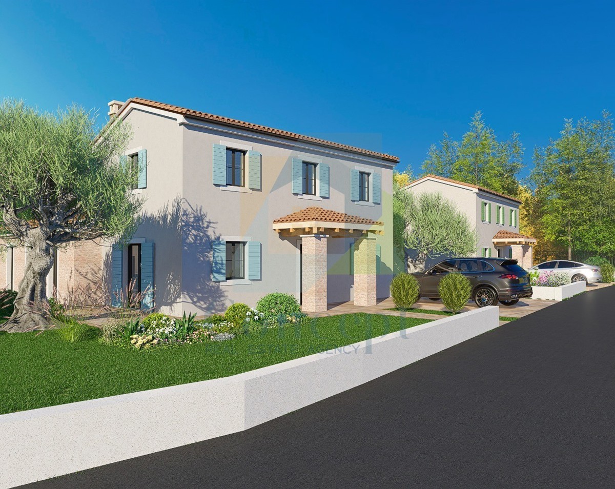 Poreč, dintorni, Splendida casa con piscina e vista mare, a 8 km dal mare