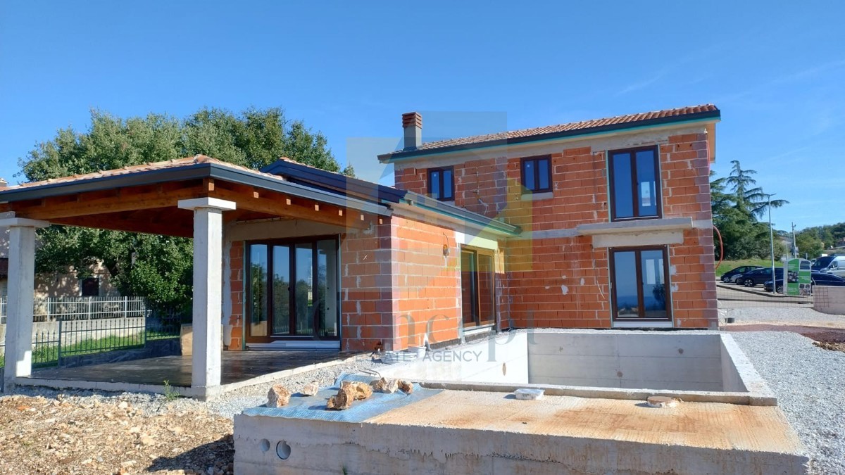 Poreč, dintorni, Splendida casa con piscina e vista mare, a 8 km dal mare