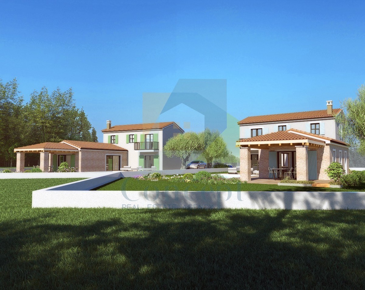 Poreč, dintorni, Splendida casa con piscina e vista mare, a 8 km dal mare