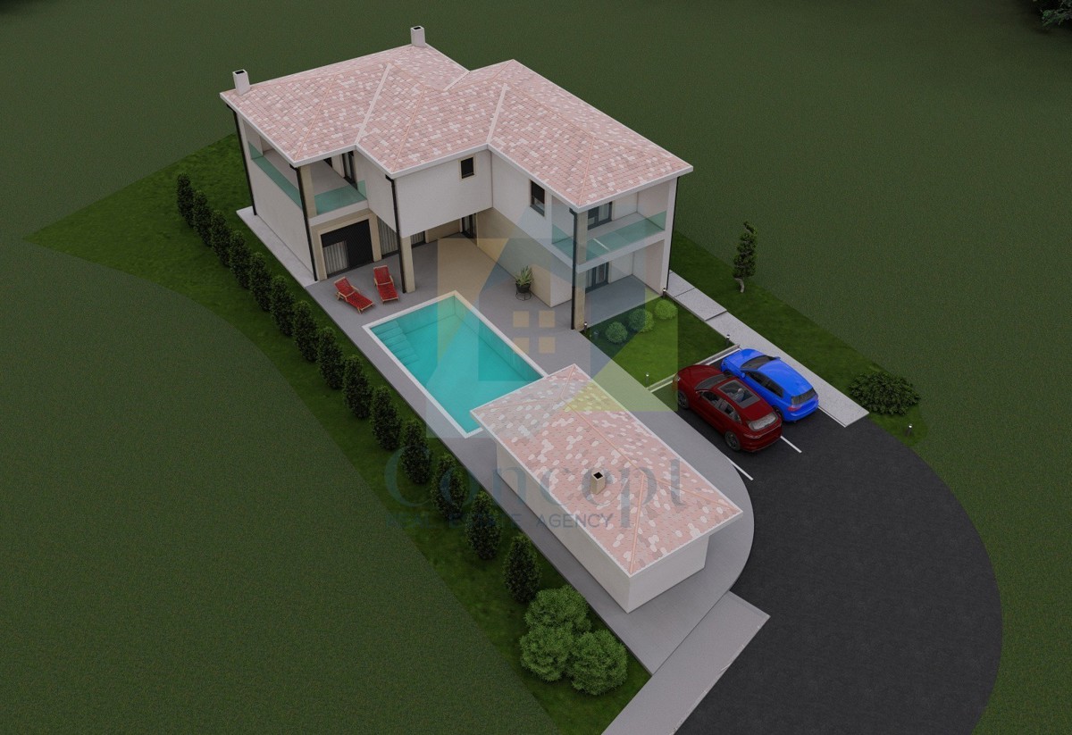 Poreč, dintorni, Casa indipendente con piscina in posizione tranquilla, a 12 km dal mare