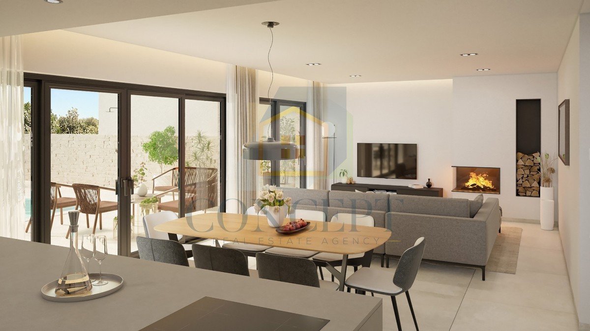 Poreč, dintorni, Lussuosa moderna villa bifamiliare con piscina, a 5 km dal mare