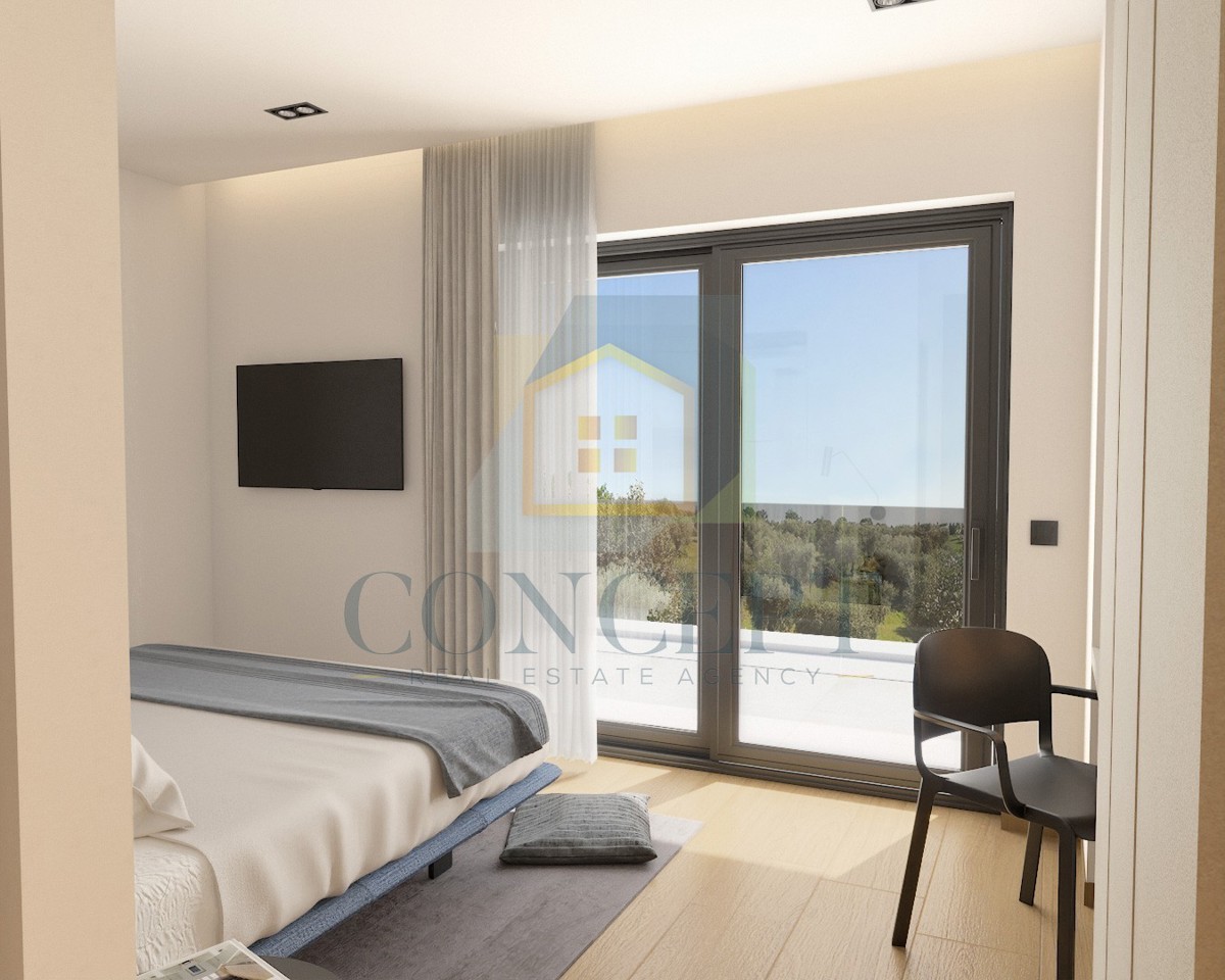 Poreč, dintorni, Lussuosa moderna villa bifamiliare con piscina, a 5 km dal mare