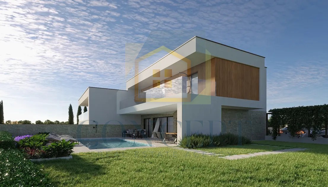 Poreč, dintorni, Lussuosa moderna villa bifamiliare con piscina, a 5 km dal mare