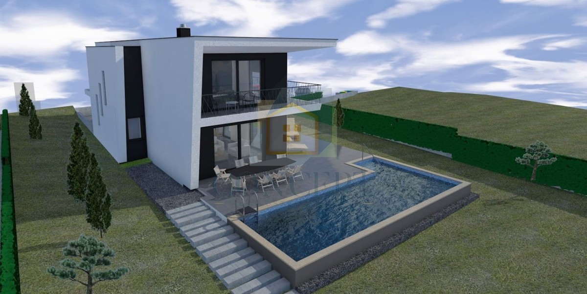 Poreč, dintorni, moderna villa di lusso con piscina, 12 km dal mare