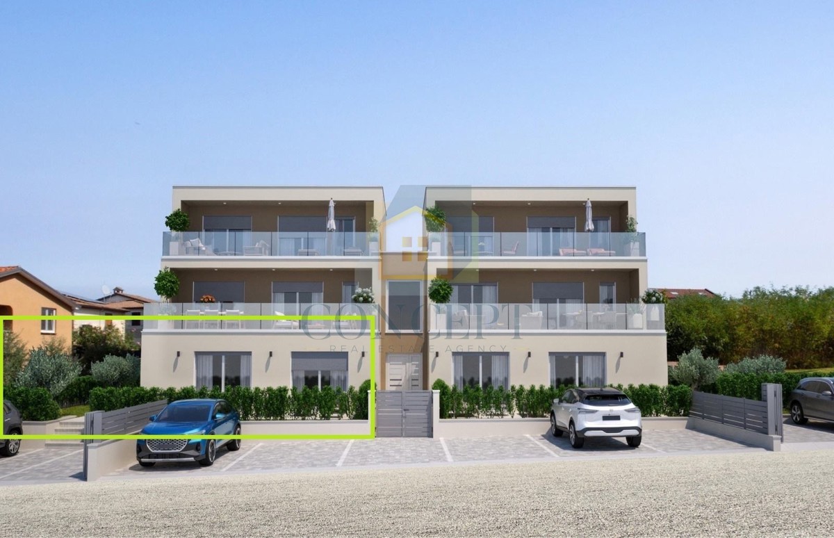 Poreč, dintorni, Appartamento di lusso al piano terra con grande giardino, 7 km dal mare