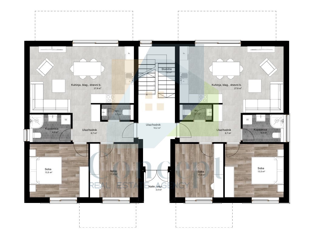Poreč, nei dintorni, Appartamento di lusso al 1° piano a 2,5 km dal mare