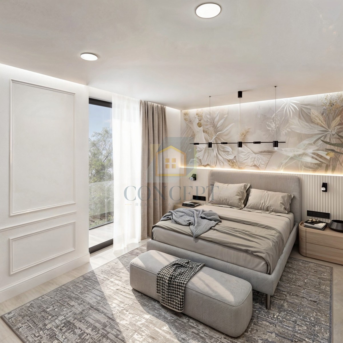 Novigrad, dintorni, Moderna casa bifamiliare con piscina, 7 km dal mare