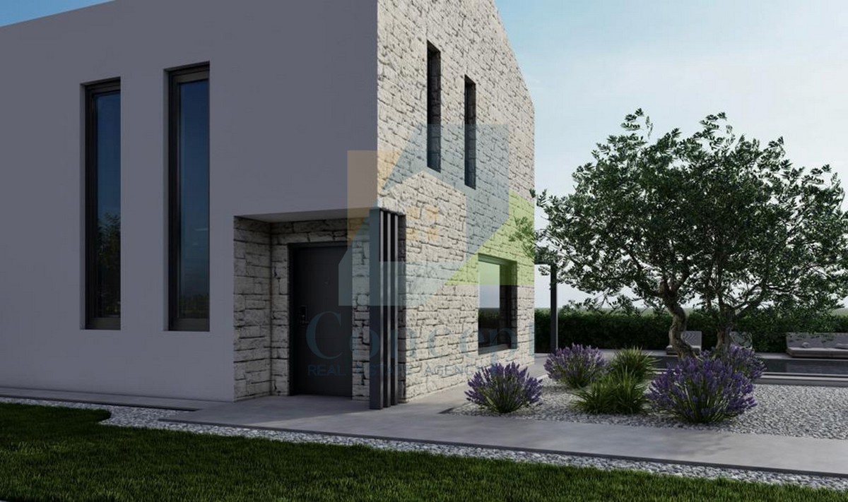 Poreč, Tar, Villa indipendente con piscina e vista mare, a 3 km dal mare