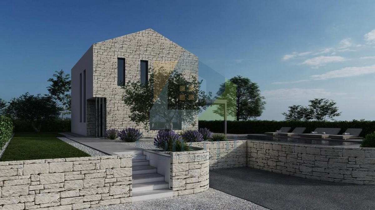 Poreč, Tar, Villa indipendente con piscina e vista mare, a 3 km dal mare