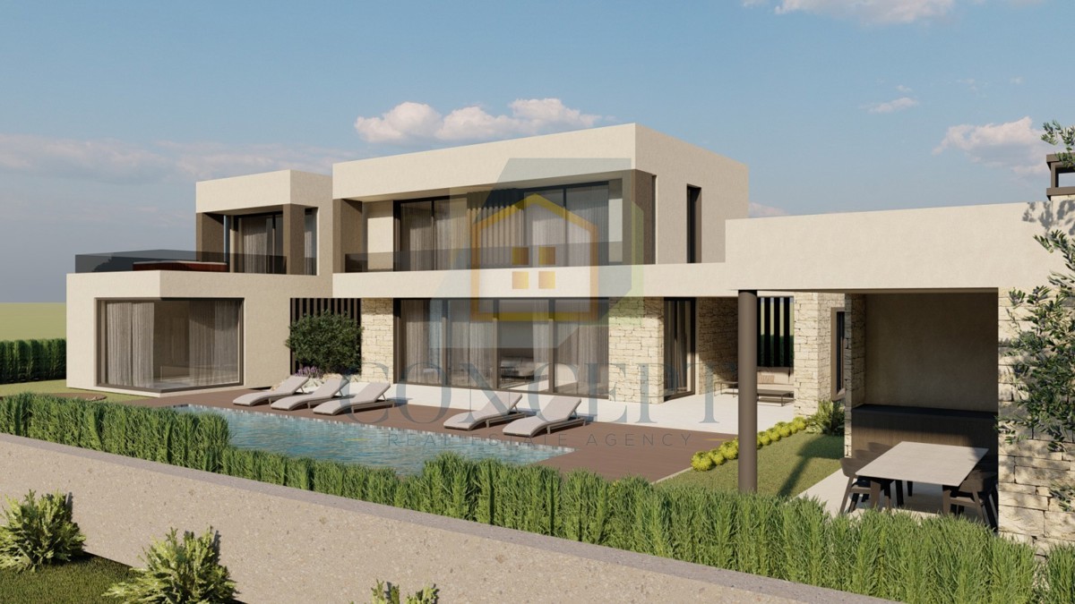 Poreč, dintorni, Moderna, lussuosa casa in posizione tranquilla, 10 km dal mare