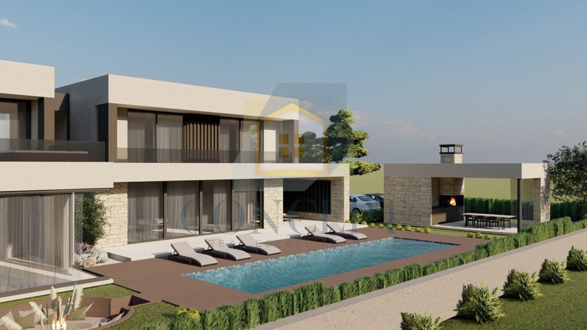 Poreč, dintorni, Moderna, lussuosa casa in posizione tranquilla, 10 km dal mare