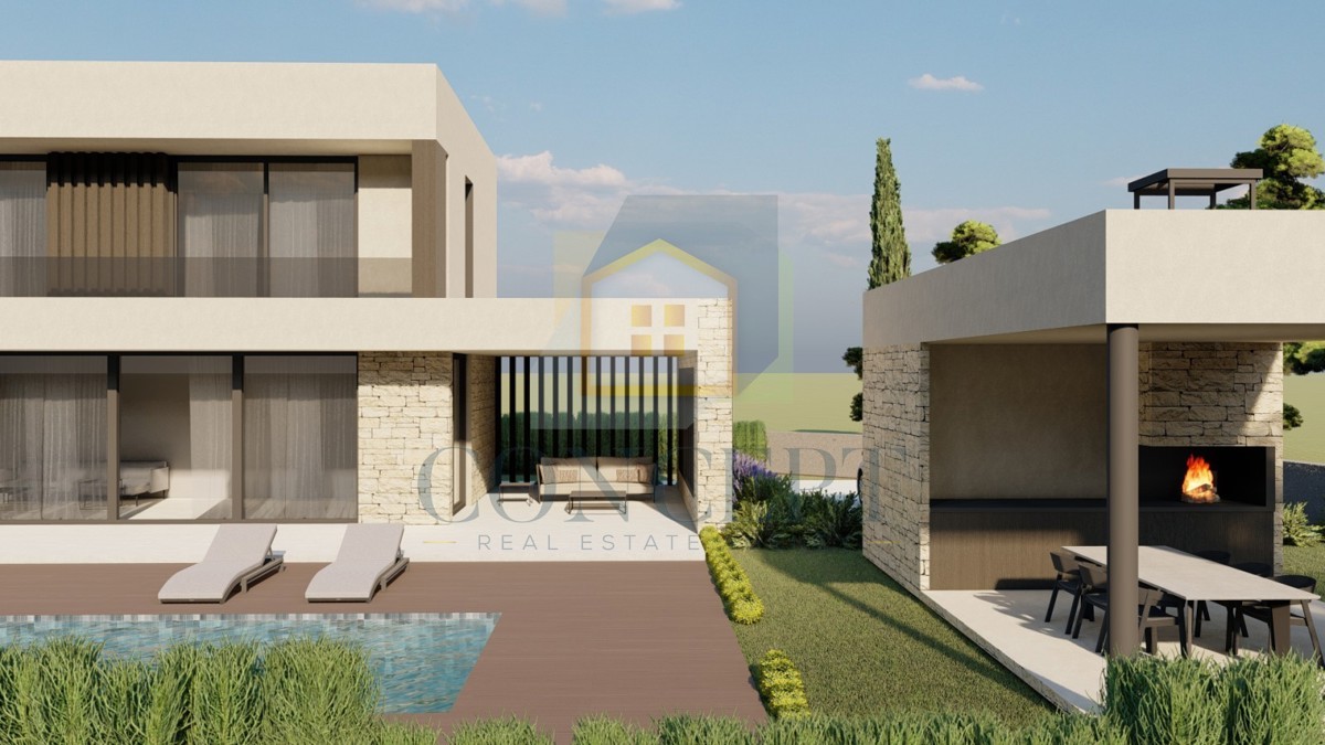 Poreč, dintorni, Moderna, lussuosa casa in posizione tranquilla, 10 km dal mare