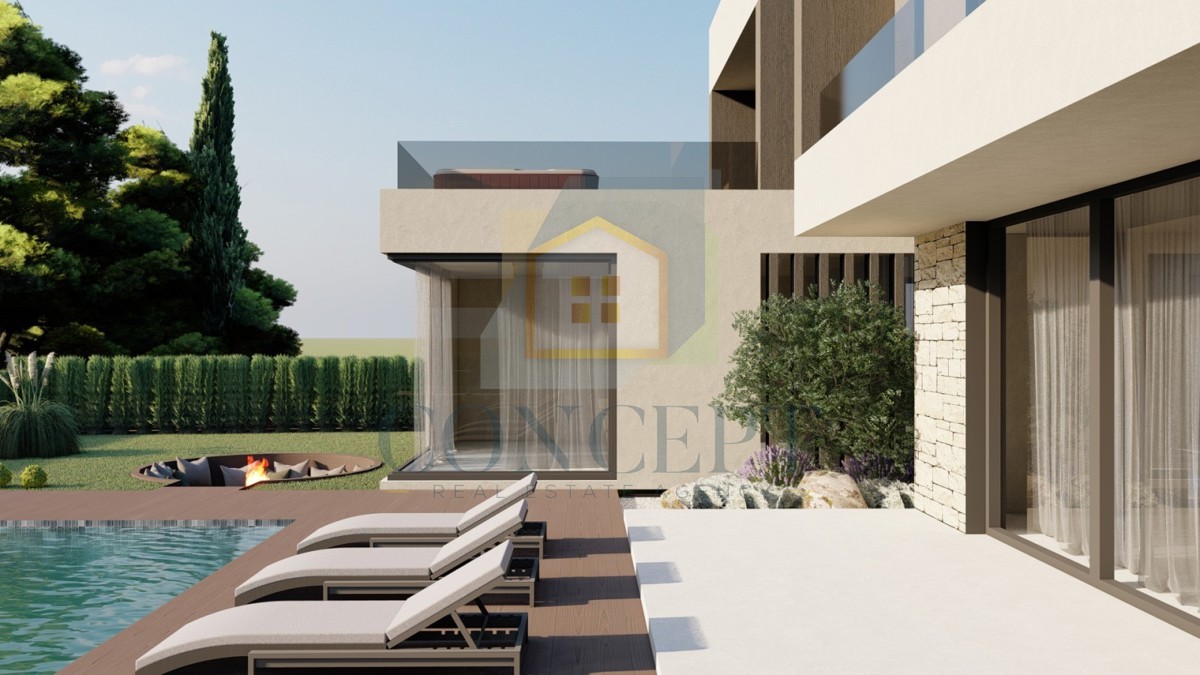 Poreč, dintorni, Moderna, lussuosa casa in posizione tranquilla, 10 km dal mare