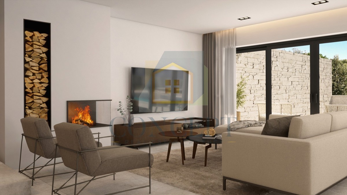 Poreč, dintorni, Lussuosa moderna casa bifamiliare con piscina, 5 km dal mare