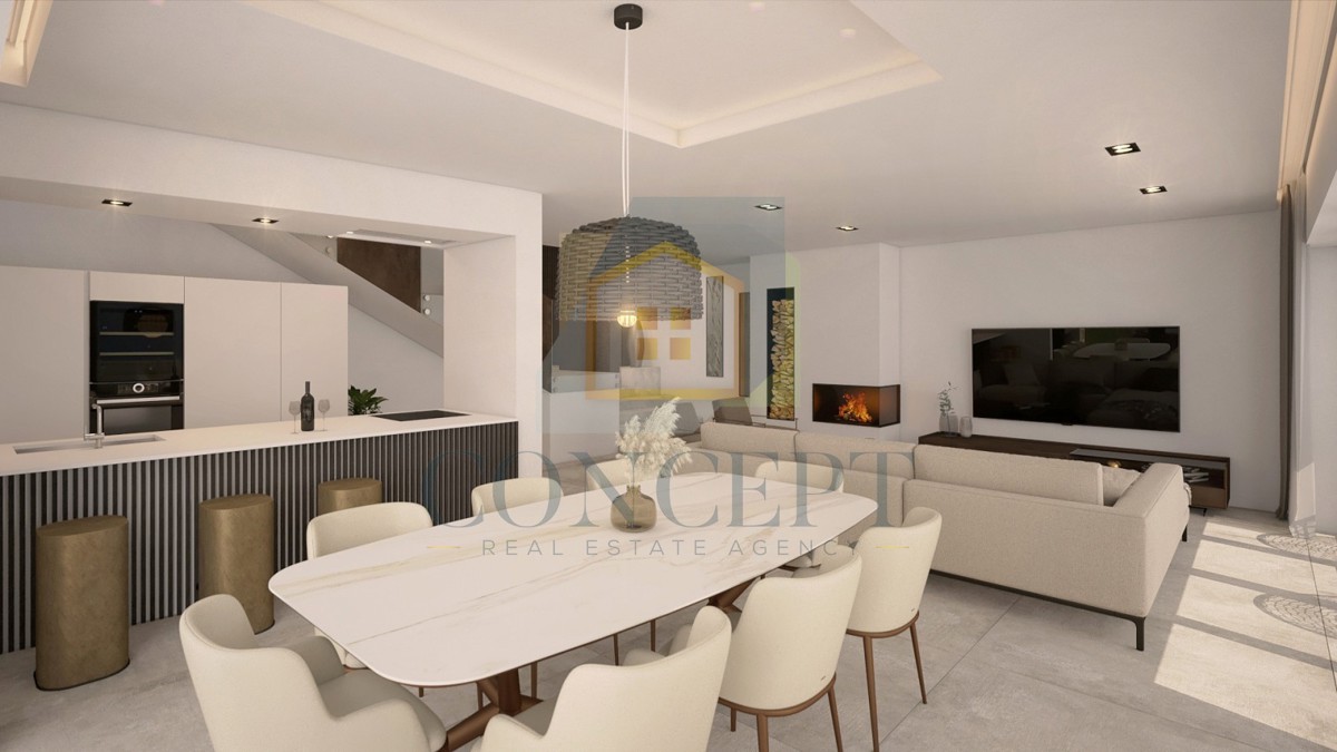 Poreč, dintorni, Lussuosa moderna casa bifamiliare con piscina, 5 km dal mare