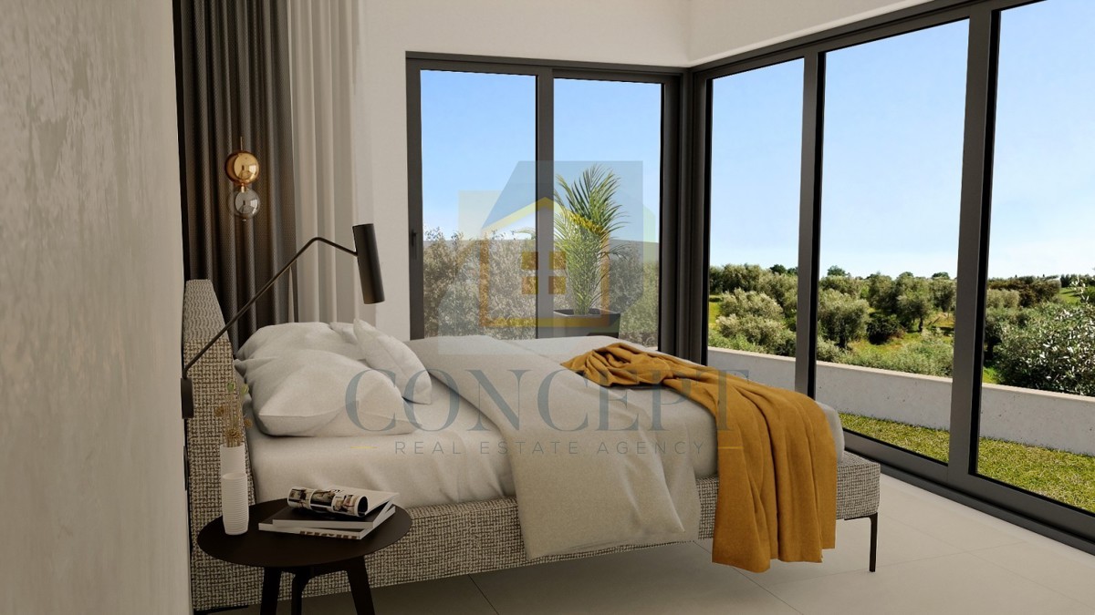 Poreč, dintorni, Lussuosa moderna casa bifamiliare con piscina, 5 km dal mare