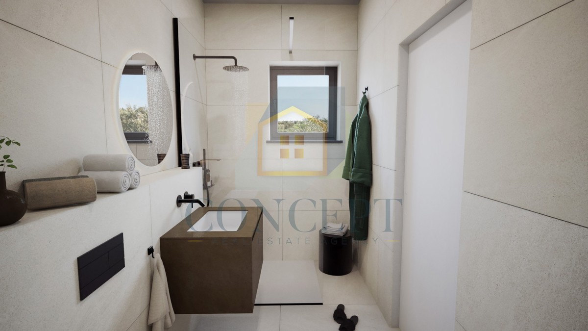 Poreč, dintorni, Lussuosa moderna casa bifamiliare con piscina, 5 km dal mare