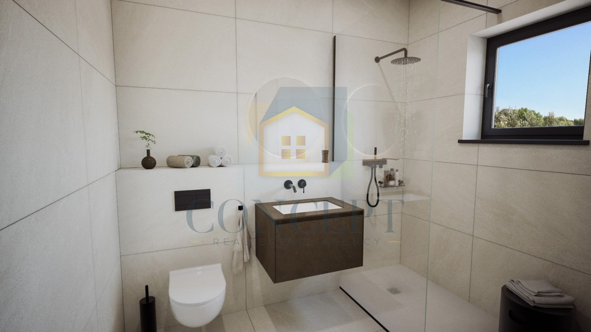 Poreč, dintorni, Lussuosa moderna casa bifamiliare con piscina, 5 km dal mare