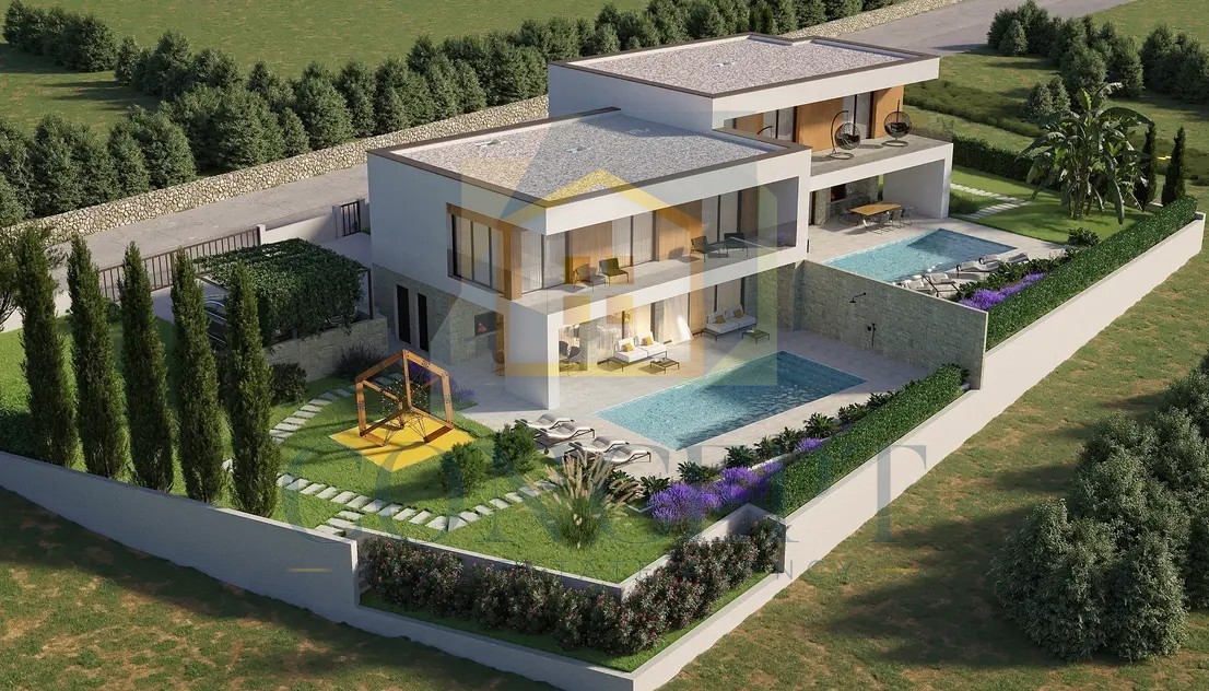 Poreč, dintorni, Lussuosa moderna casa bifamiliare con piscina, 5 km dal mare