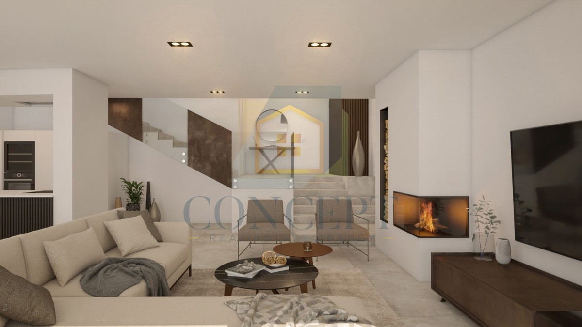 Poreč, dintorni, Lussuosa moderna casa bifamiliare con piscina, 5 km dal mare