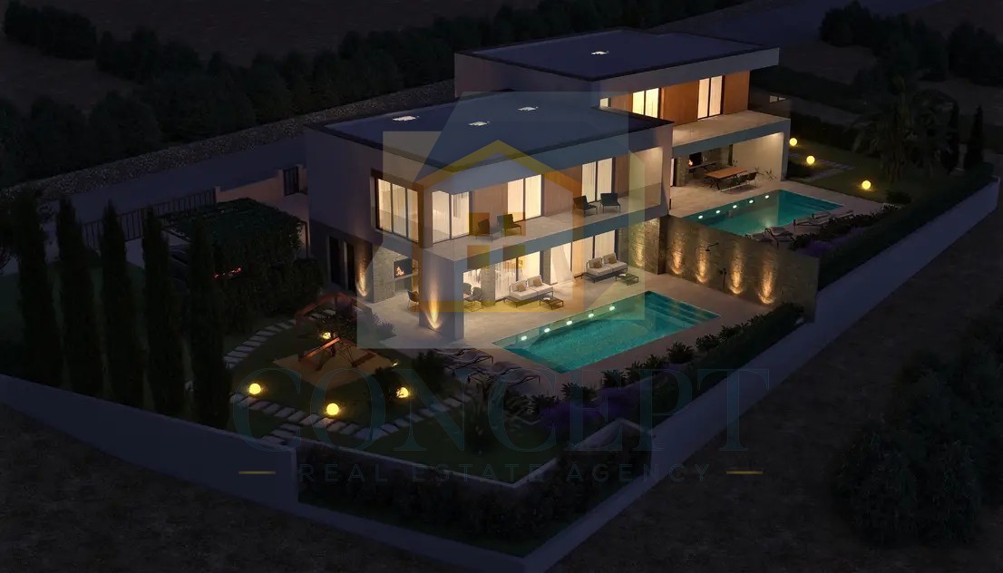 Poreč, dintorni, Lussuosa moderna casa bifamiliare con piscina, 5 km dal mare