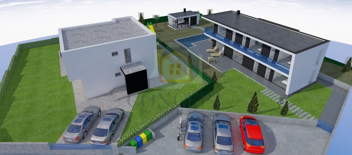 Poreč, dintorni, moderna villa di lusso con piscina, a 12 km dal mare