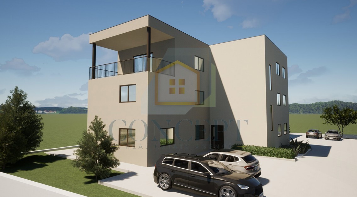 Poreč, dintorni, Appartamento al 1° piano di nuova costruzione, 3 km dal mare