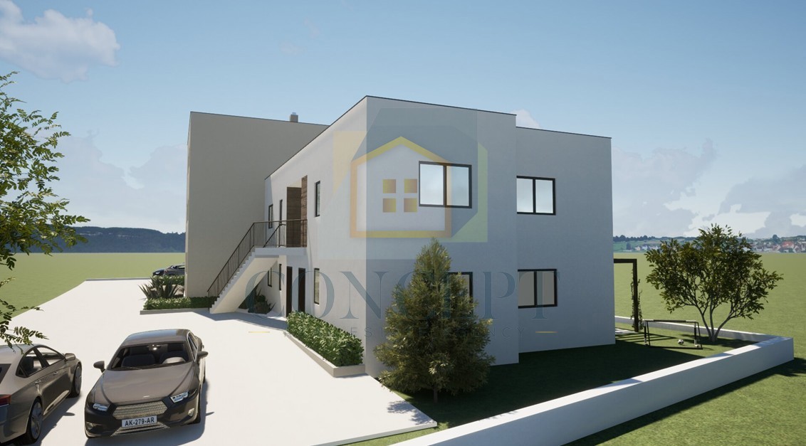 Poreč, dintorni, Appartamento al 1° piano di nuova costruzione, 3 km dal mare