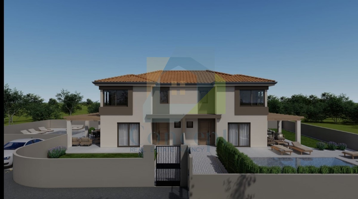 Poreč, dintorni, Casa doppia con piscina in posizione tranquilla a 12 km dal mare