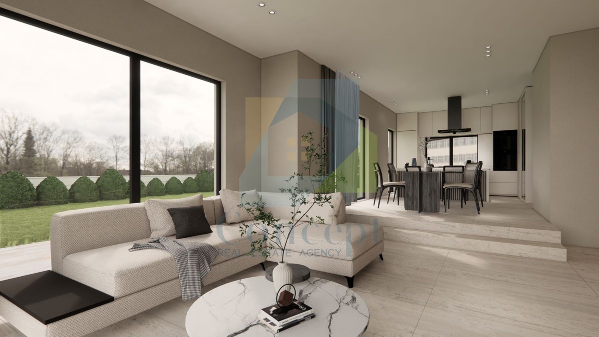 Poreč, dintorni, Casa alla fine di una fila con tre camere da letto e piscina, 12 km dal mare