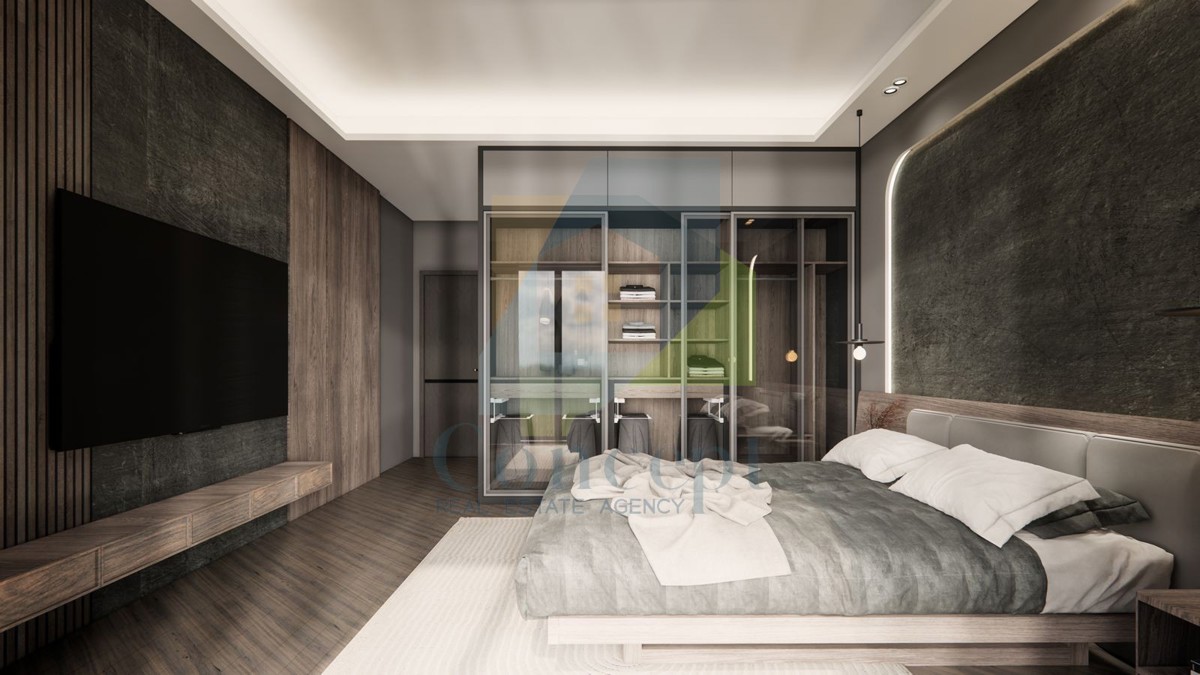 Poreč, dintorni, Casa alla fine di una fila con tre camere da letto e piscina, 12 km dal mare