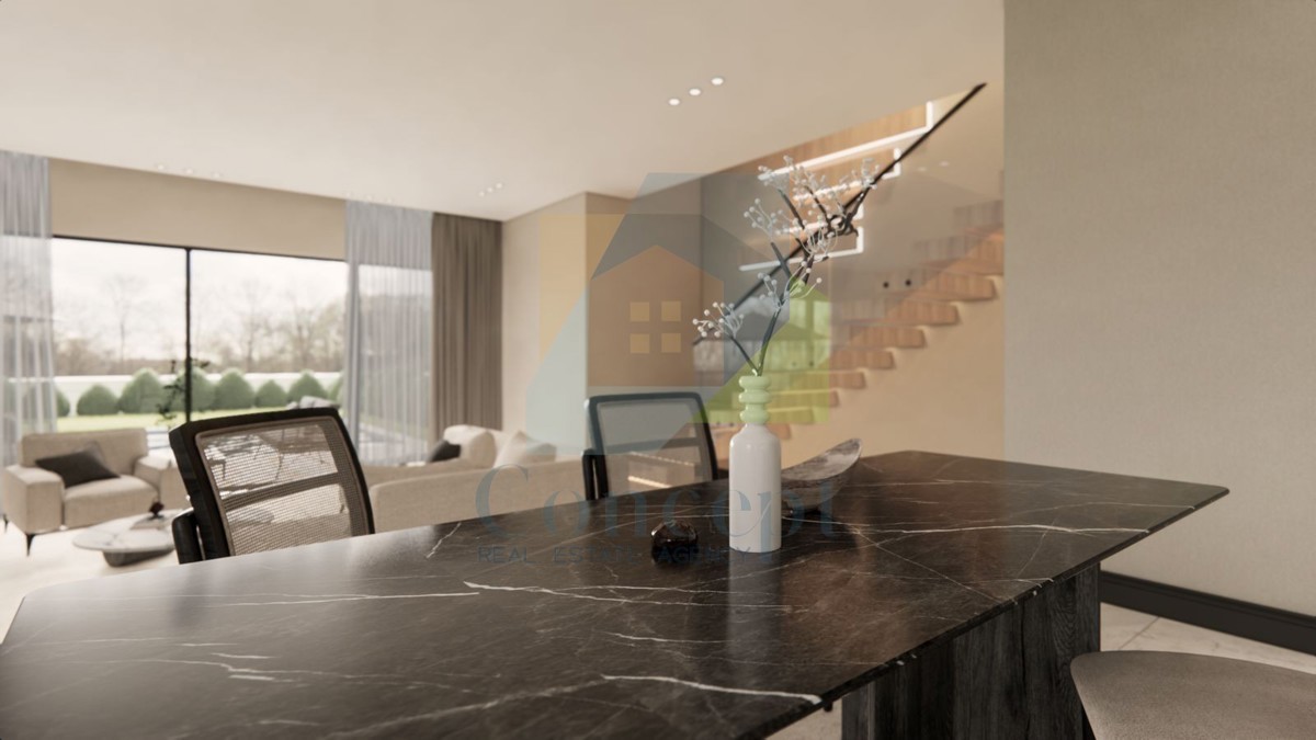 Poreč, dintorni, Casa alla fine di una fila con tre camere da letto e piscina, 12 km dal mare