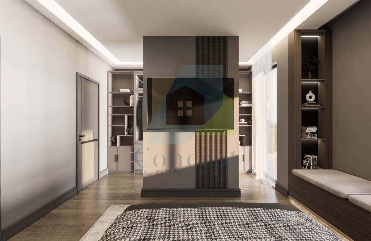 Poreč, dintorni, Casa alla fine di una fila con tre camere da letto e piscina, 12 km dal mare