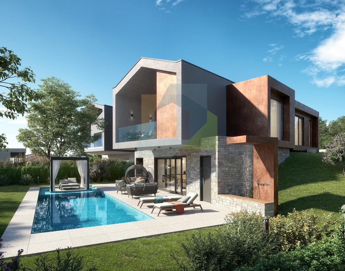 Poreč, dintorni, Villa di design con piscina, 13 km dal mare