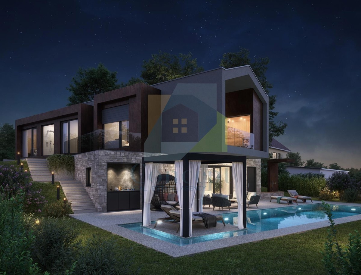 Poreč, dintorni, Villa di design con piscina, 13 km dal mare
