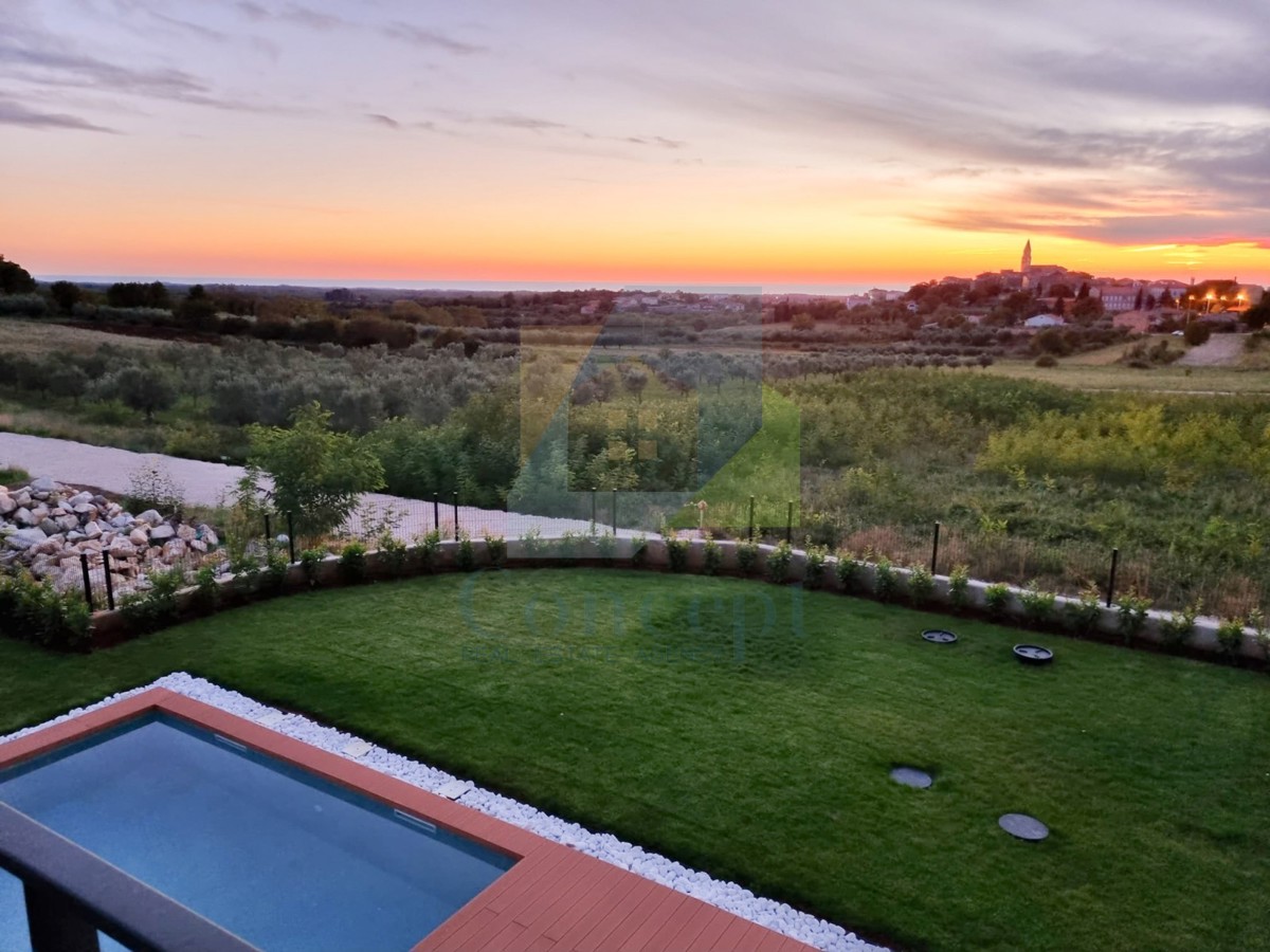 Poreč, dintorni, Villa di lusso con piscina e vista mare, a 12 km dal mare