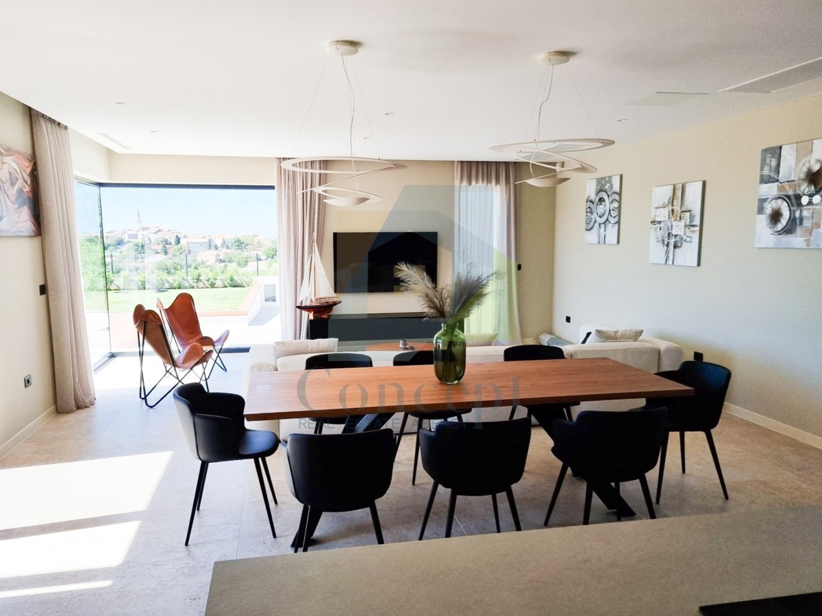 Poreč, dintorni, Villa di lusso con piscina e vista mare, a 12 km dal mare