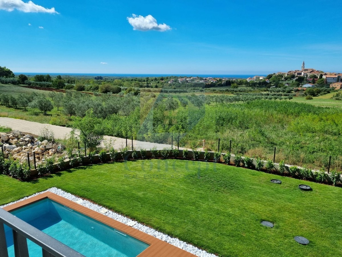 Poreč, dintorni, Villa di lusso con piscina e vista mare, a 12 km dal mare