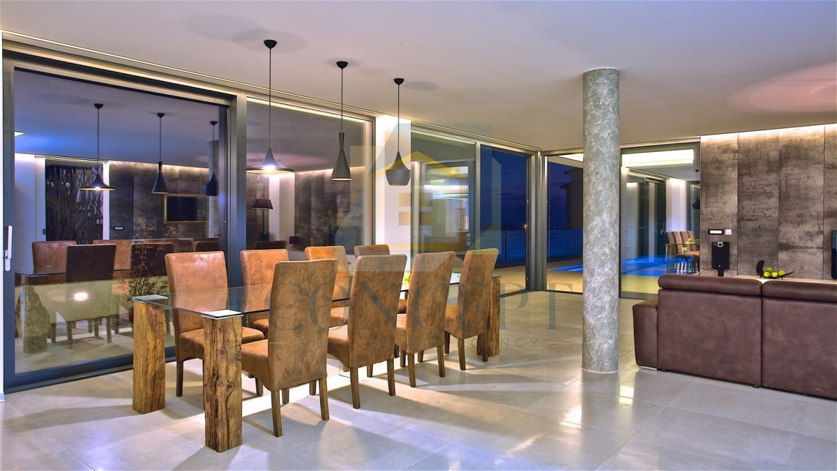 Poreč, dintorni, Villa di lusso con vista panoramica sul mare, 10 km dal mare