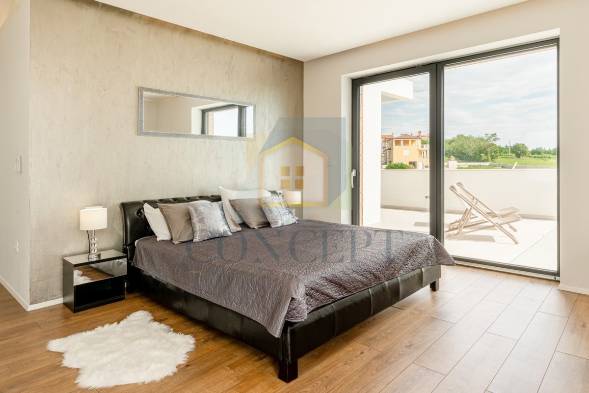 Poreč, dintorni, Villa di lusso con vista panoramica sul mare, 10 km dal mare