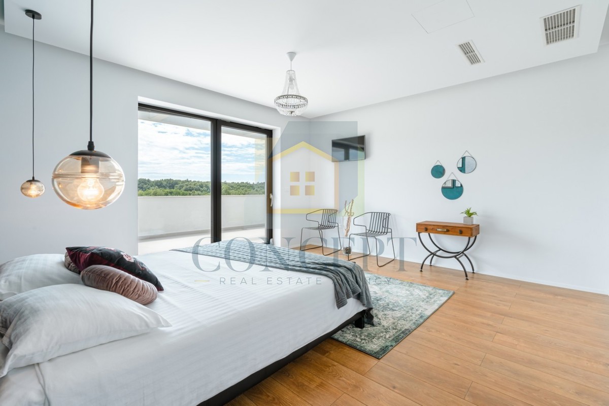 Poreč, dintorni, Villa di lusso con vista panoramica sul mare, 10 km dal mare