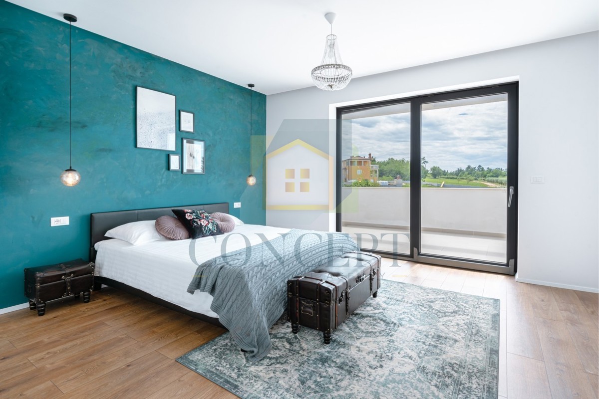 Poreč, dintorni, Villa di lusso con vista panoramica sul mare, 10 km dal mare