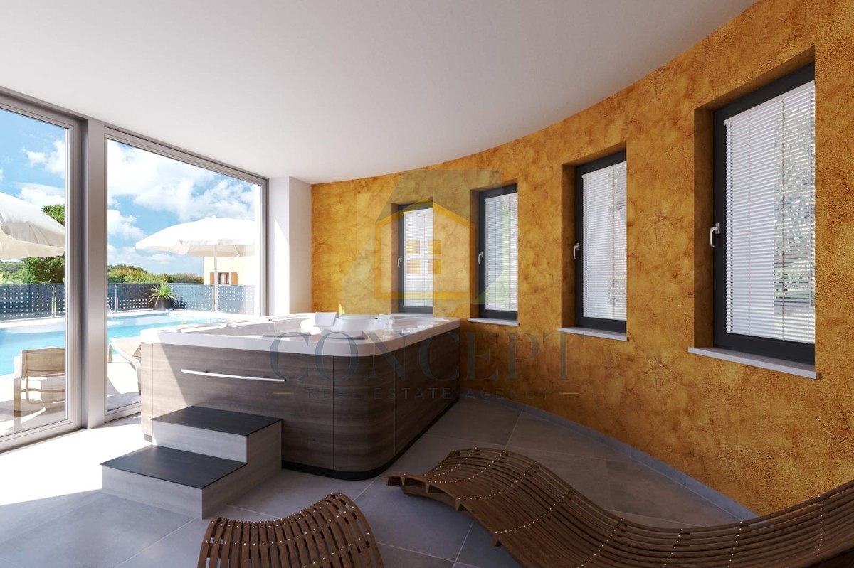 Poreč, dintorni, Villa di lusso con vista panoramica sul mare, 10 km dal mare