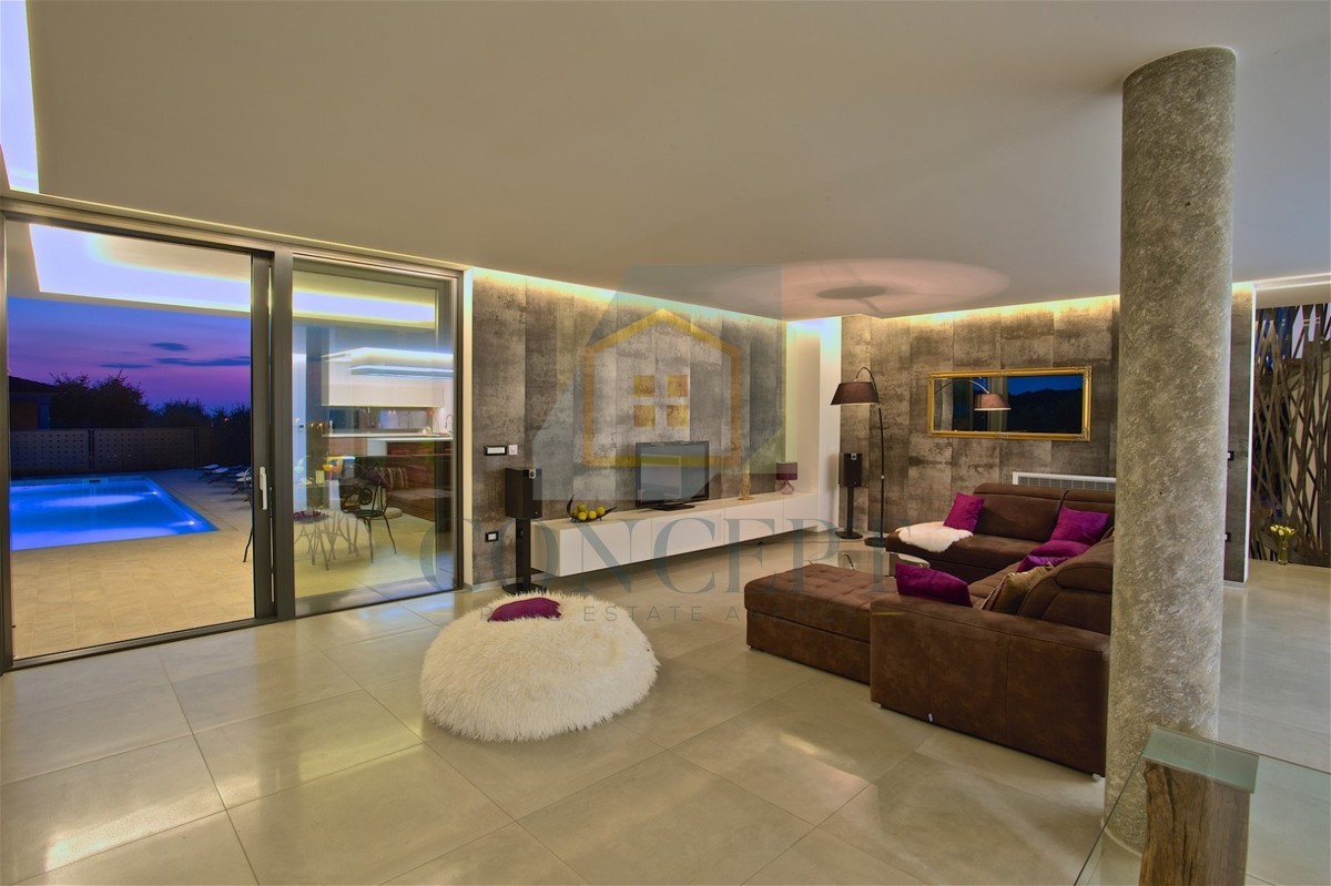 Poreč, dintorni, Villa di lusso con vista panoramica sul mare, 10 km dal mare