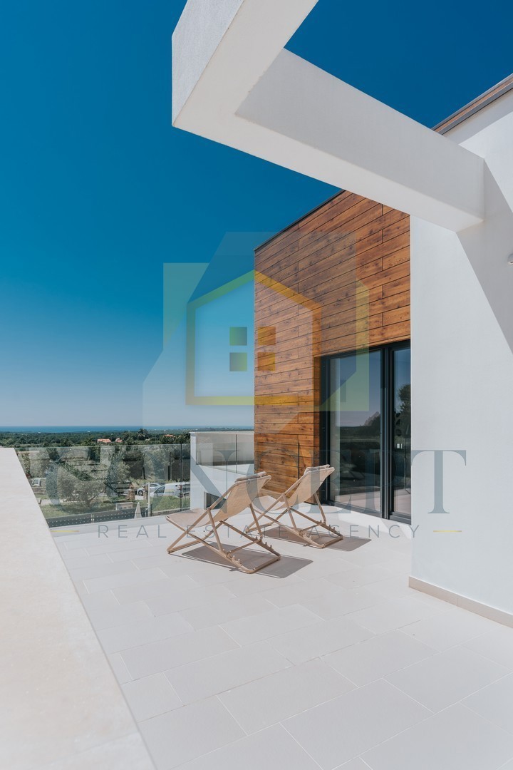 Poreč, dintorni, Villa di lusso con vista panoramica sul mare, 10 km dal mare