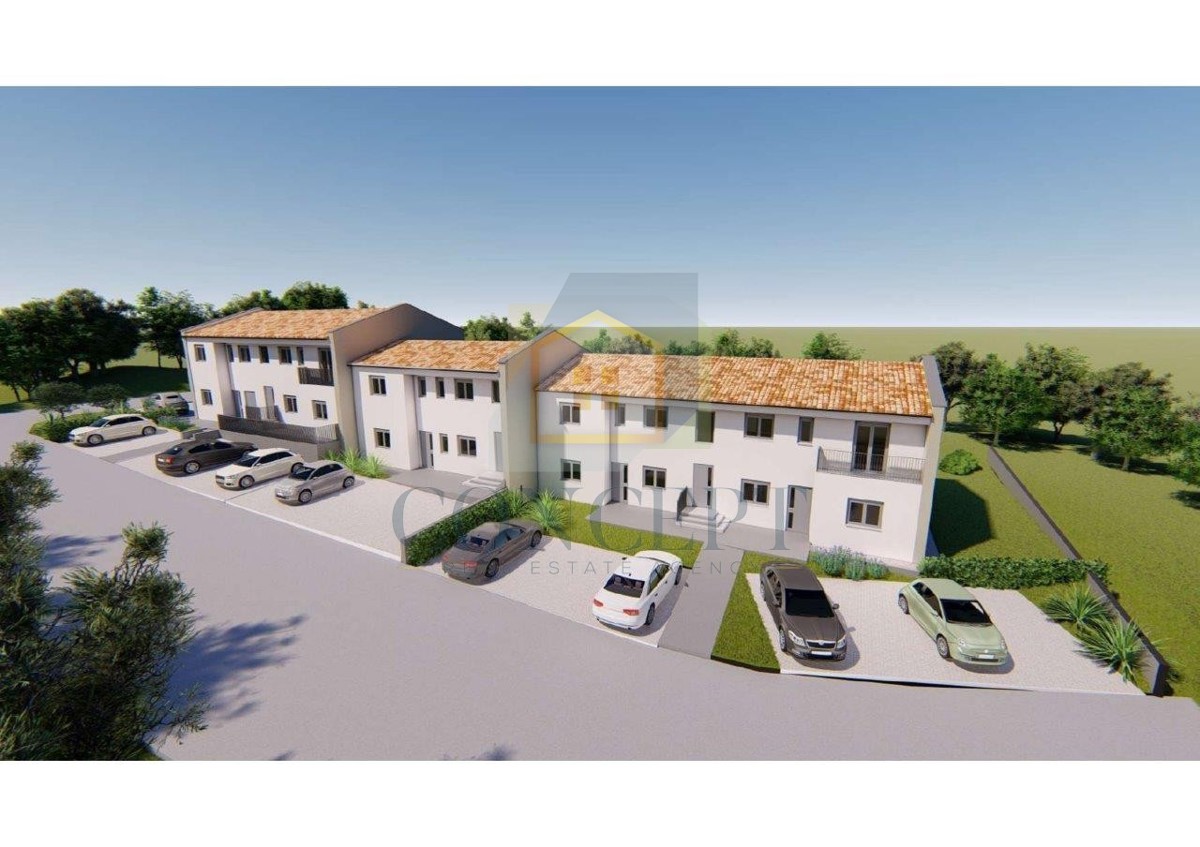 Poreč, Tar, Appartamento al 1° piano di nuova costruzione, 3 km dal mare