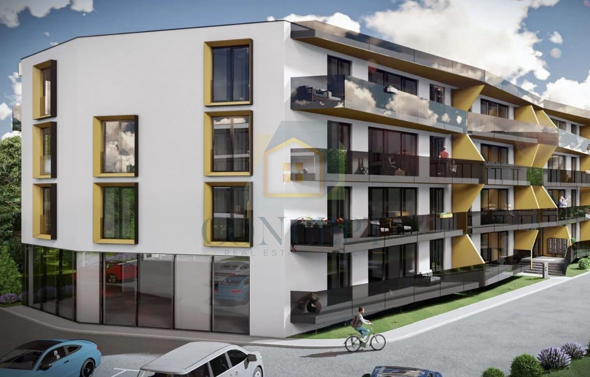 Poreč, centro esteso, Appartamento al piano terra di un moderno complesso, 800 m dal mare