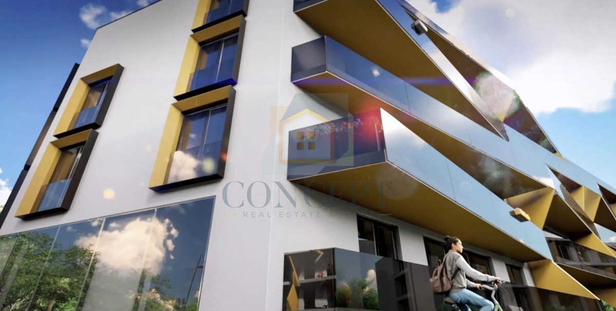 Poreč, centro esteso, Appartamento al piano terra di un moderno complesso, 800 m dal mare