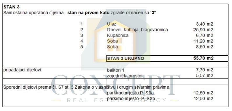 Poreč, dintorni, Appartamento al 1° piano di nuova costruzione, 3 km dal mare