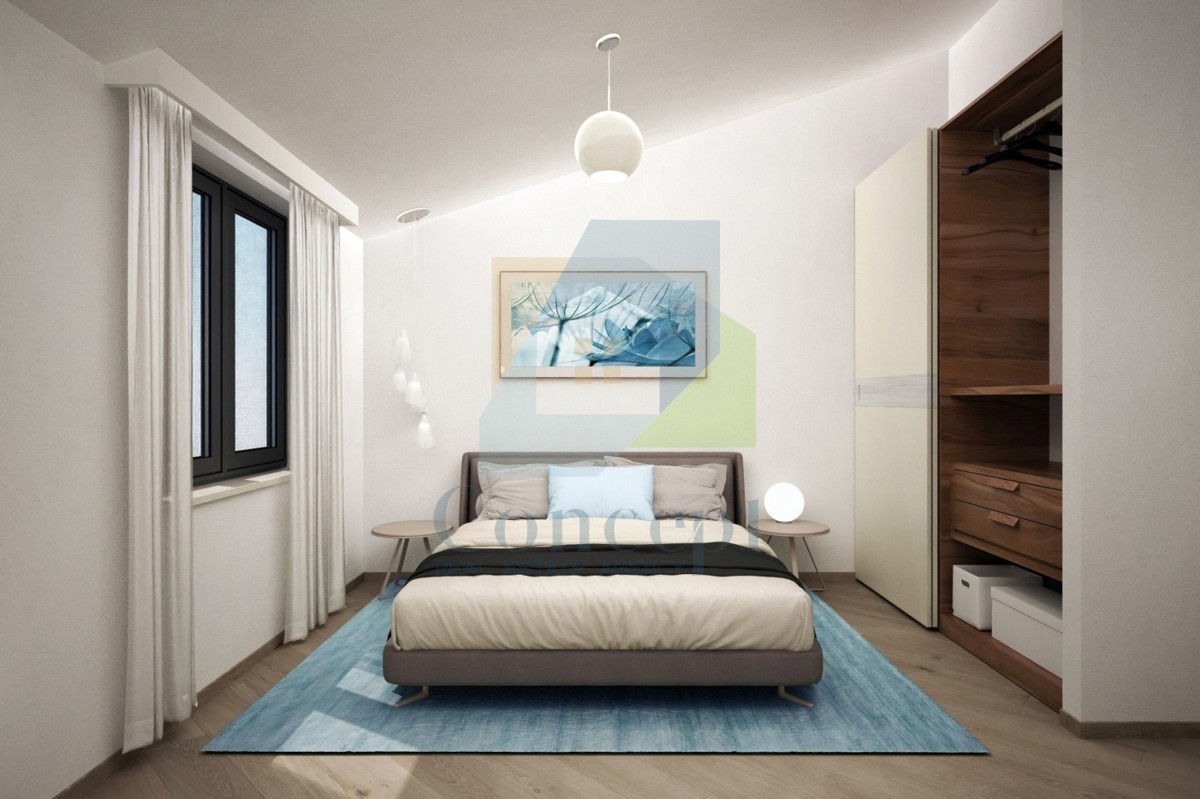 Poreč, dintorni, Appartamento su due piani con 2 camere da letto e vista mare